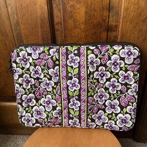 NWOT Vera Bradley Plum Petals Laptop Sleeve